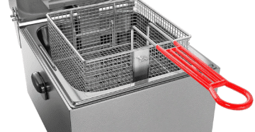 Electric Single Tank Deep Fryer 6 Liter With Timer Analogue