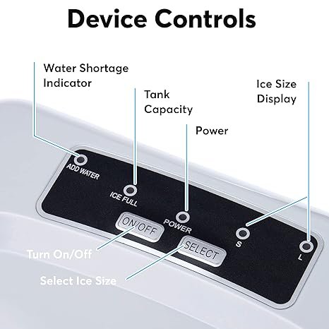Ice Cube Machine 14 Kg Bullet Shape Portable White 11 71nl0E8zDS. SX466