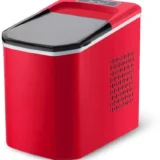 Ice Cube Machine 14 Kg Bullet Shape Portable Red