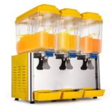 Electric Juice Dispenser 3 Tank 18x3 54 Liter Yellow