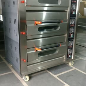 Chefglobe Gas Pizza Deck Oven – Three Deck Six Tray Digital (3 D – 6 T)