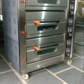 Chefglobe Gas Pizza Deck Oven – Three Deck Six Tray Digital (3 D – 6 T)