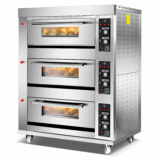 Chefglobe Gas Pizza Deck Oven – Three Deck Six Tray Digital (3 D – 6 T)