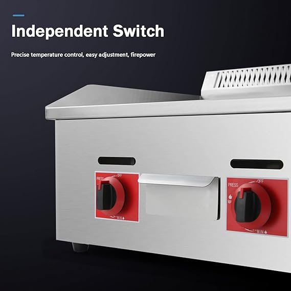 Gas Griddle Plate Plain Top 29 Inch 3 Gas Griddle Plate Plain Top 29 Inch - Image 3