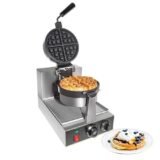 Round Rotating Belgian Waffle Maker Machine Single Head