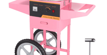 Electric Cotton Candy Machine Pink Imported With Cart Trolly