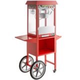 Commercial Popcorn Machine 250 Gms Electric Red With Cart Trolly