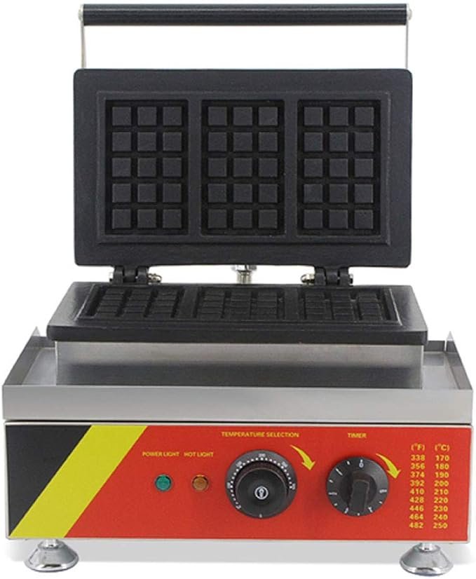 Rectangular Biscuit Waffle Machine 5x3 Inch 3 Slot 1 3 Slot Waffle Machine, Waffle Maker, Rectangle Waffle Machine, Biscut Waffle Machine