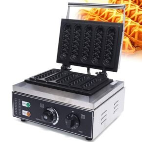 Hot Dog Corn Stick Waffle Maker Machine 5 Pcs Premium