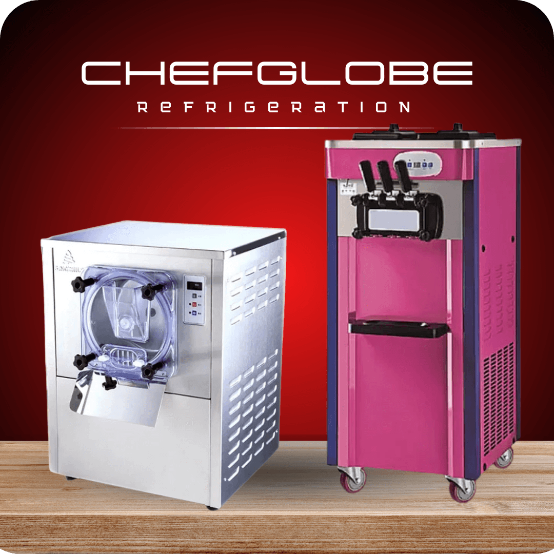 Chefglobe Softy Machine, Gelato Machine, Ice Cube machine