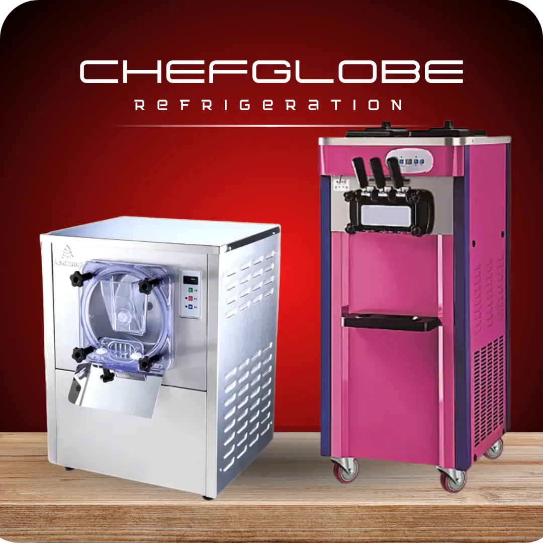 Chefglobe Softy Machine, Gelato Machine, Ice Cube machine
