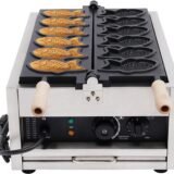 Electric Mini Taiyaki Fish Waffle Maker Machine 12 Pcs Premium
