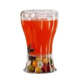 Single Tank Beverage Juice Dispenser 13 Liter With Fruit Infuser And Built-in Ice Chamber