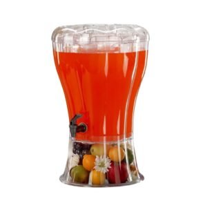 Single Tank Beverage Juice Dispenser 13 Liter With Fruit Infuser And Built-in Ice Chamber